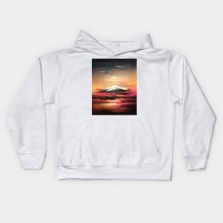 Mount Fuji - Japanese Landscape Kids Hoodie